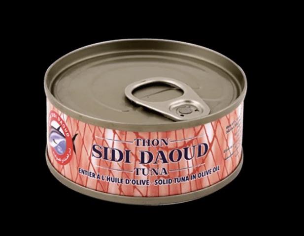 sidi daoud thon pale entier en conserve à l'huile d'olive 60gr