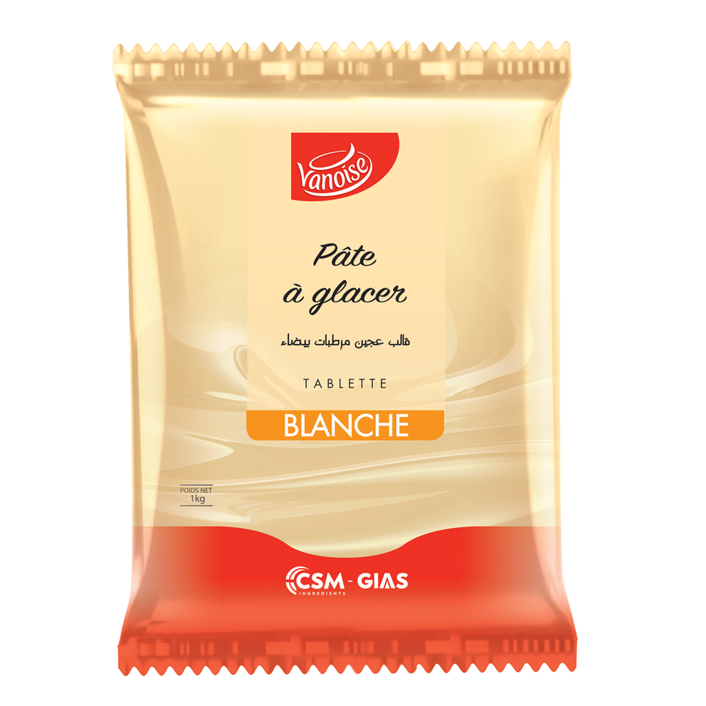 Pâte à Glacer Chocolat Blanc -Vanoise- 500g