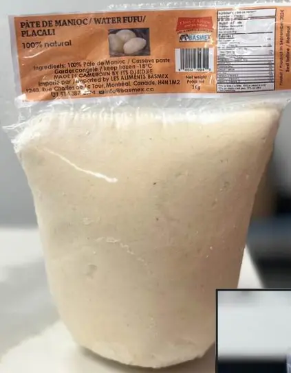 PATE DE Manioc Water FUFU-Choix d'Afrique-1Kg