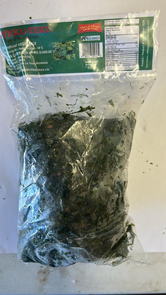  Feuilles d'Amaranthe congelé-Choix d'Afrique-500g