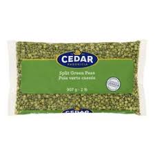 Cedar Pois Vert entier sec 907g