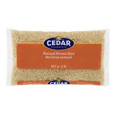 CEDAR RIZ BRUN NATUREL 907G