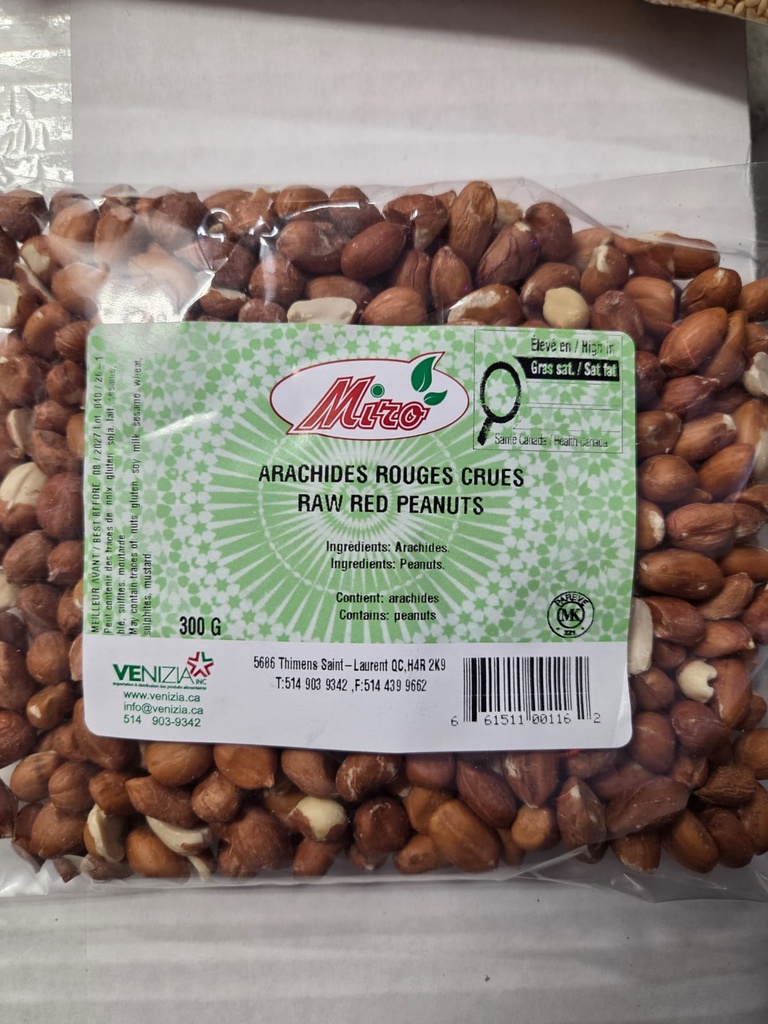 ARACHIDES CRUES ROUGE JUMBO MIRO