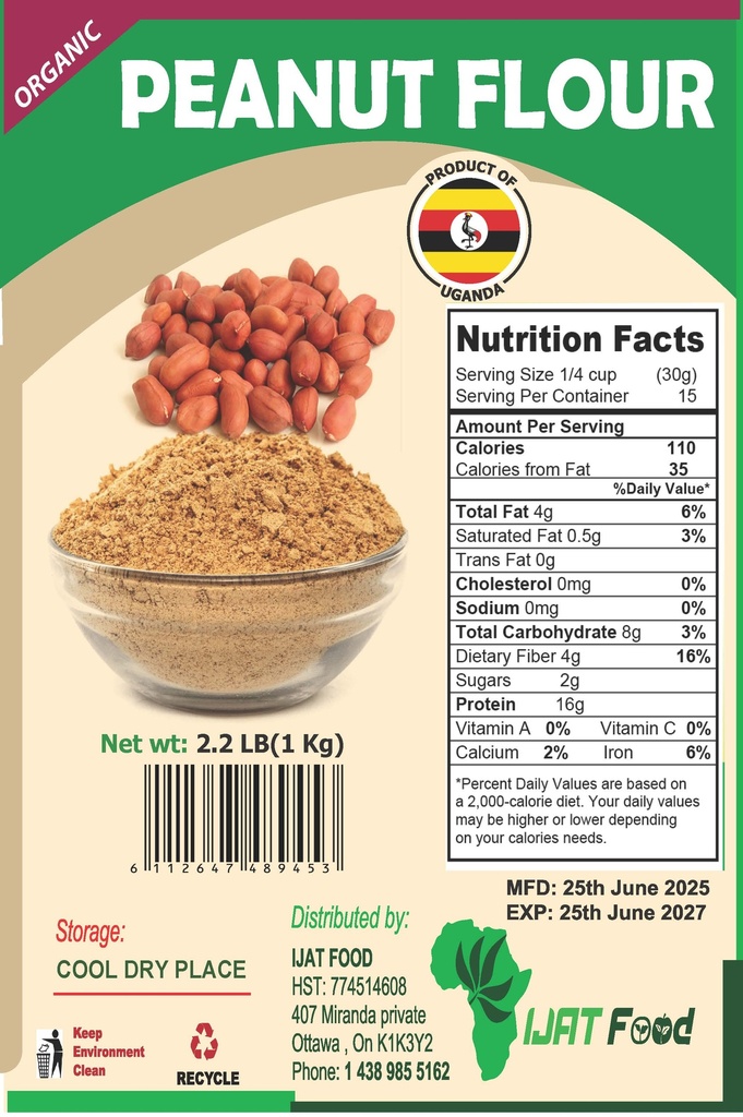 ARACHIDE EN POUDRE BONMAFE 500G