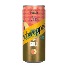 SHWEPPES GOLD PECHE CANETTE 25CL