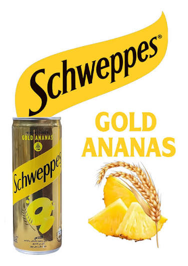 SHWEPPES GOLD ANANAS CANETTE 25CL