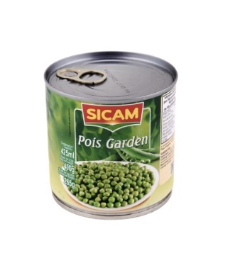 Boite petit pois vert de la Tunisie 3kg