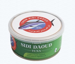 SIDI DAOUD THON PALE ENTIER A L'HUILE VEGETALE 160GR