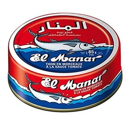 [6194029100330-2] EL MANAR THON A LA SAUCE TOMATE 85G