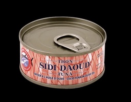 [6191520001715] sidi daoud thon pale entier en conserve à l'huile d'olive 60gr