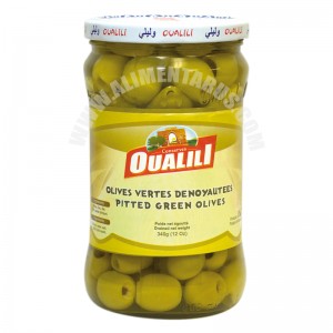 Olives vertes dénoyautées OUALILI 340g