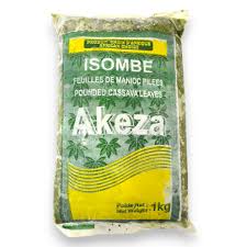 Feuilles de Manioc Pilées congelé-Akeza-Isombé-1 kg