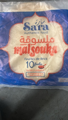 Malsouka Sara-Feuilles de Brick